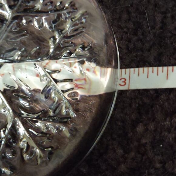 Paperweight Glass 3 inch diameter, clear Snowflake Excellent Condition - Picture 3 of 4